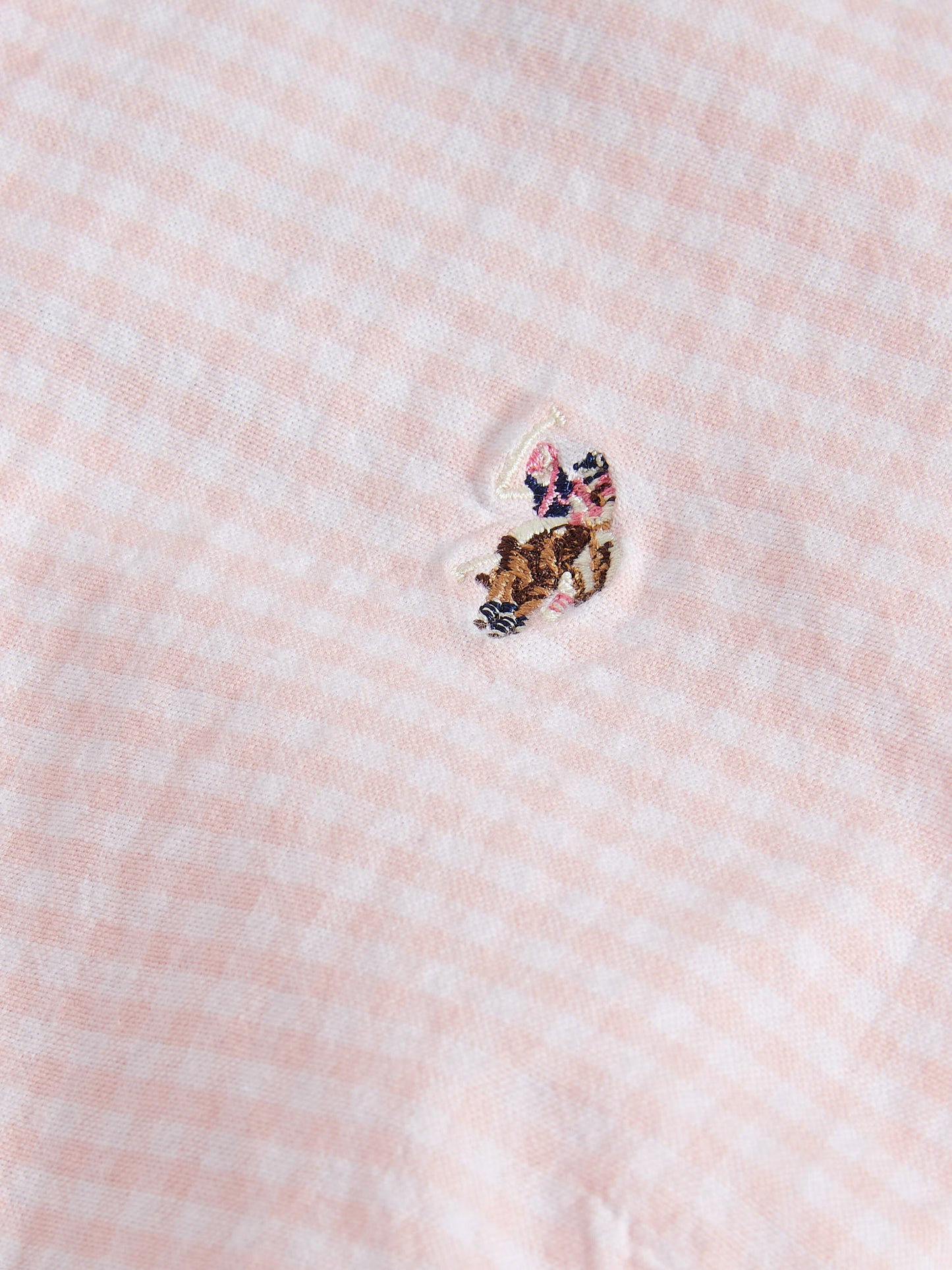 Womens Gingham Classic Fit Shirt in Crystal Rose