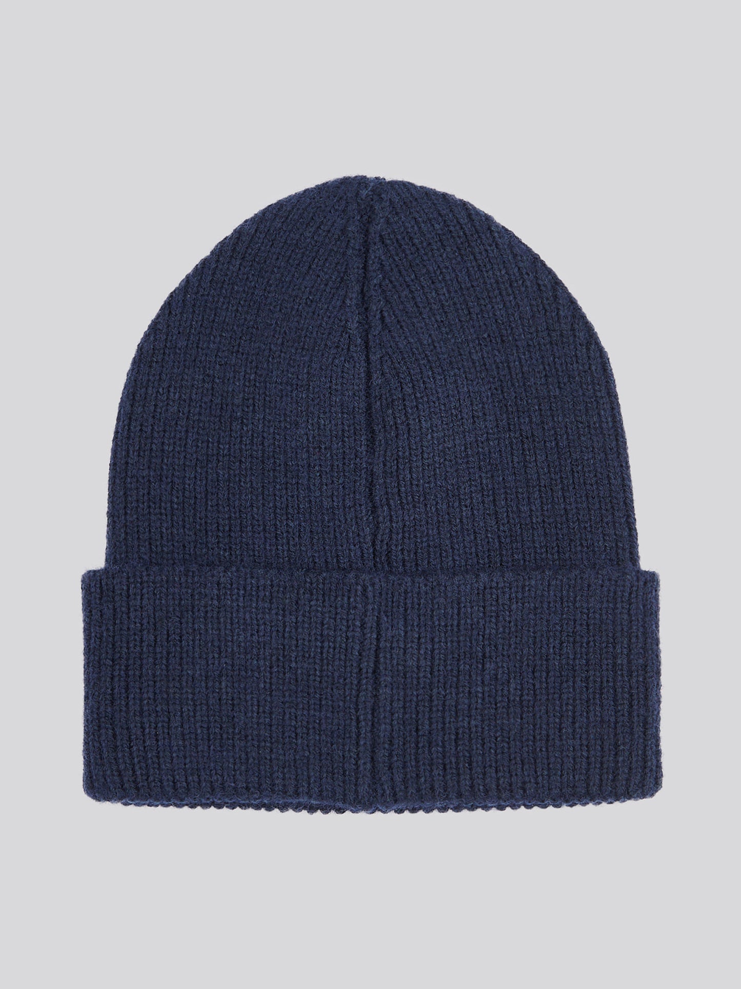 Womens Double Horsemen Knit Beanie in Navy Iris