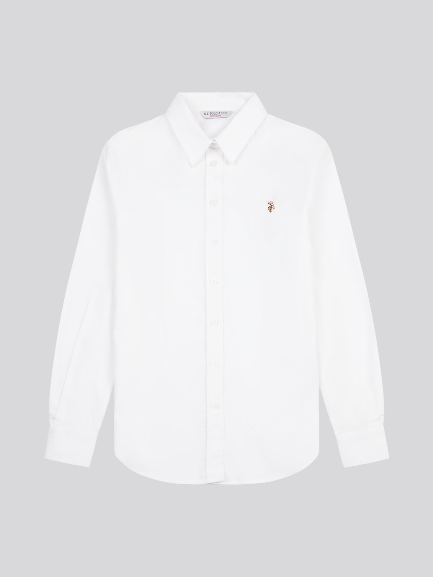 Womens Stretch Classic Fit Oxford Shirt in Bright White