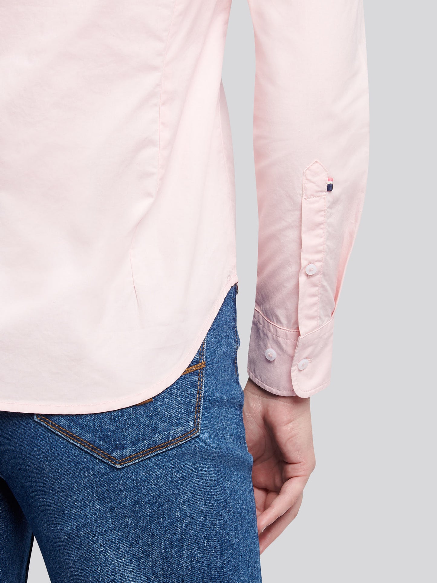 Womens Stretch Classic Fit Oxford Shirt in Crystal Rose