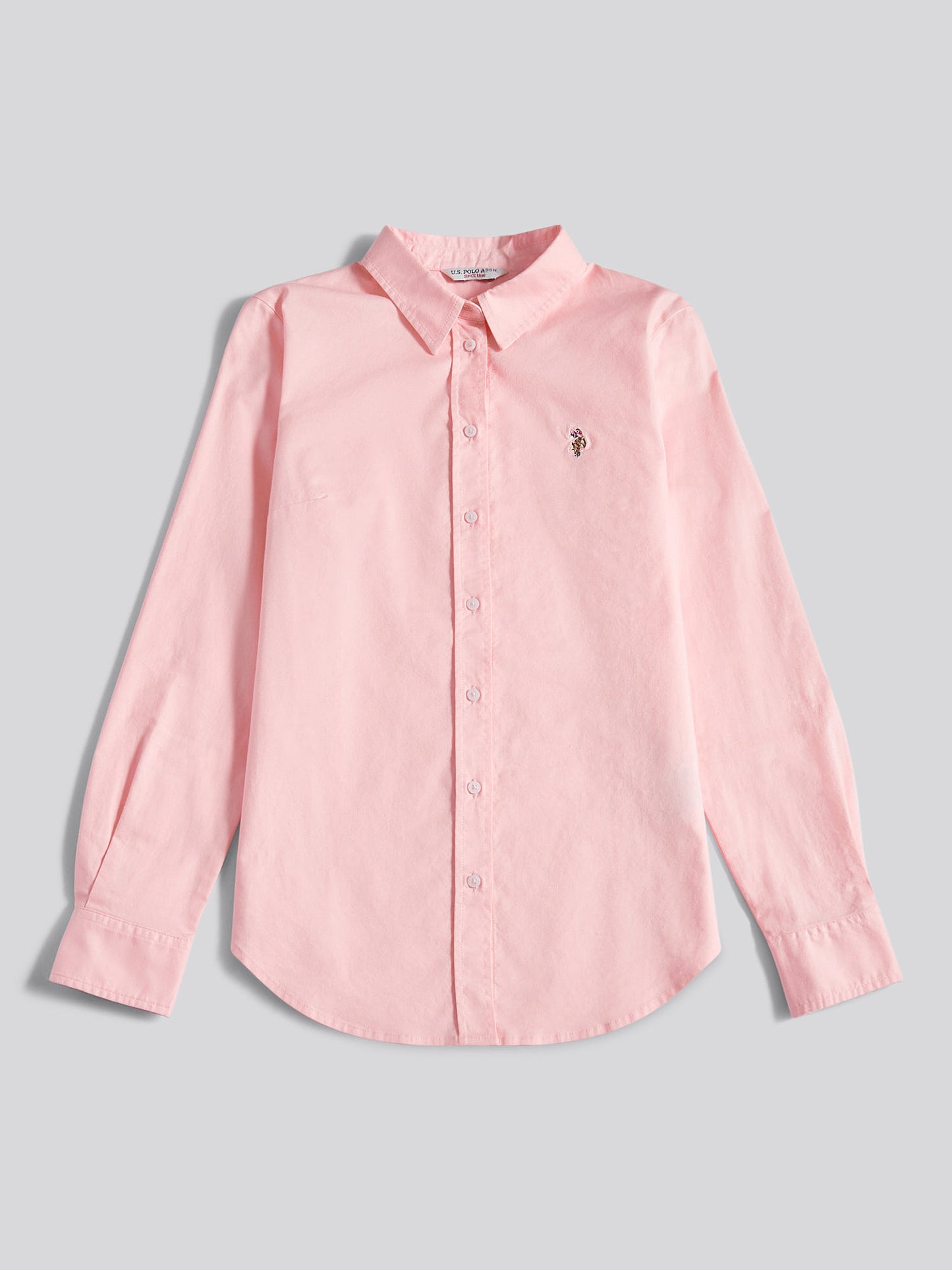 Womens Stretch Classic Fit Oxford Shirt in Crystal Rose