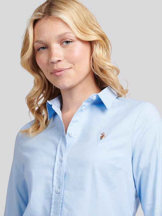Womens Stretch Classic Fit Oxford Shirt in Windsurfer