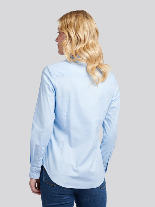 Womens Stretch Classic Fit Oxford Shirt in Windsurfer
