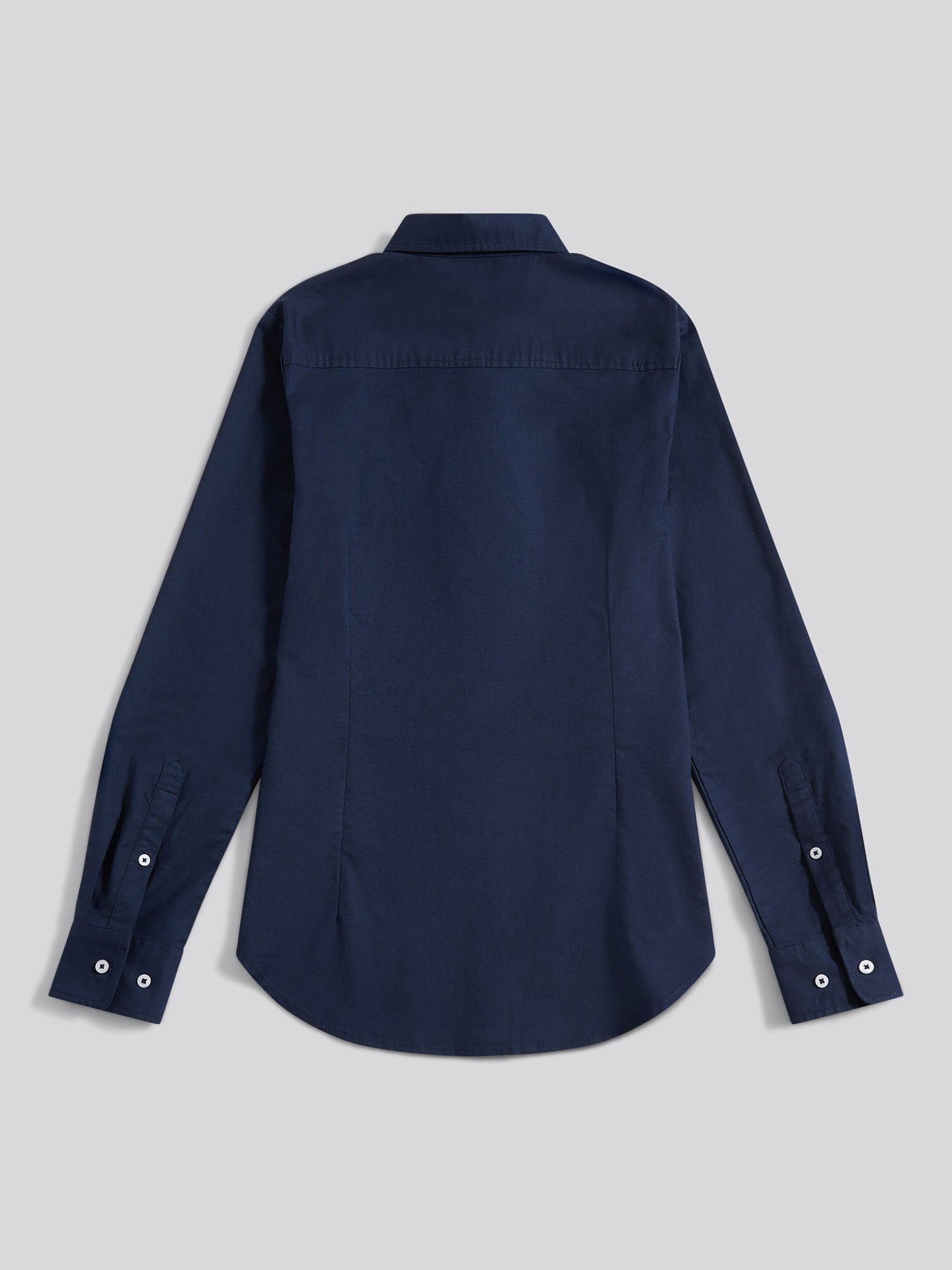 Womens Stretch Classic Fit Oxford Shirt in Navy Iris