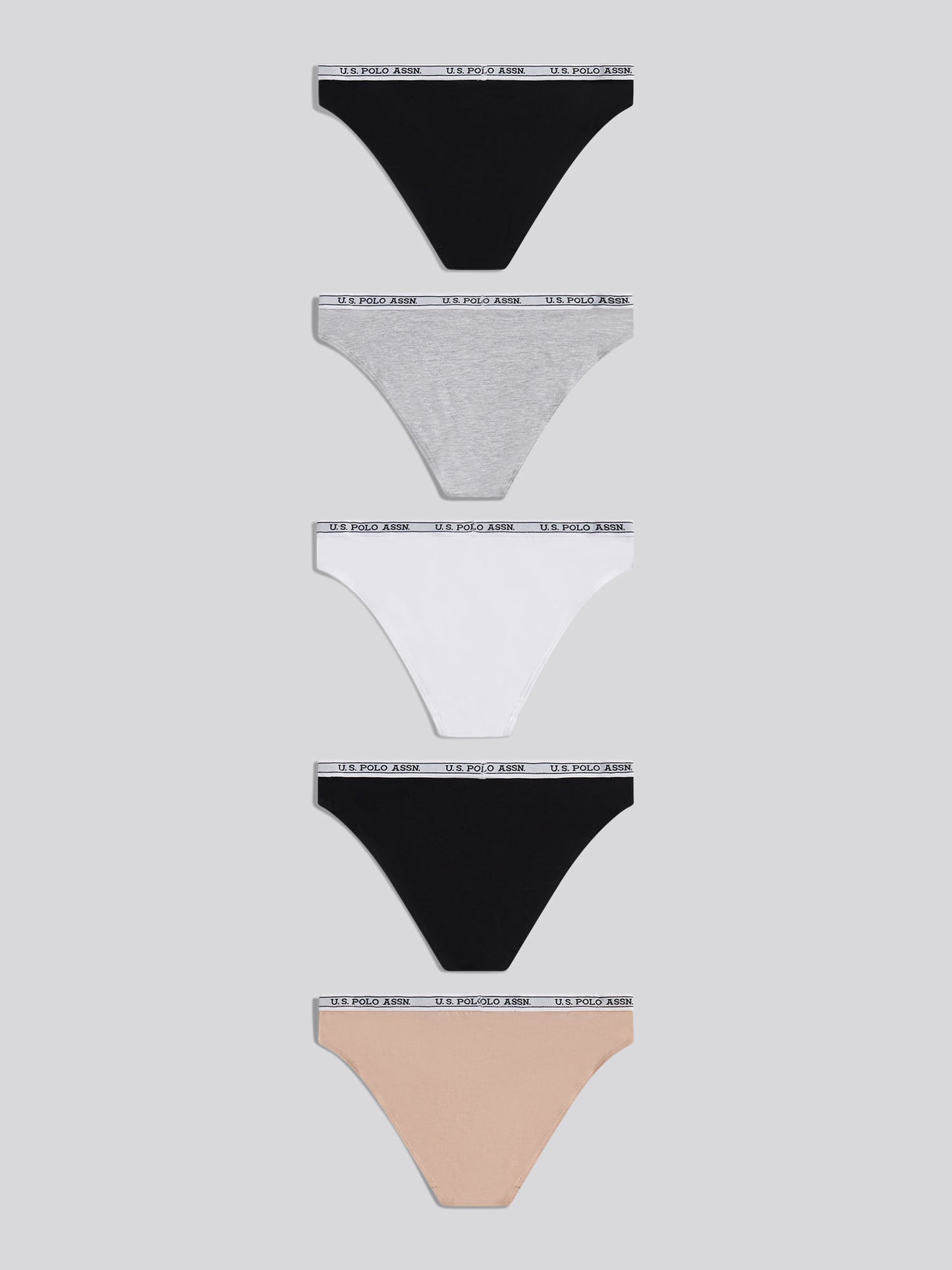 Womens 5 Pack Cotton Bikini Brief in Bright White