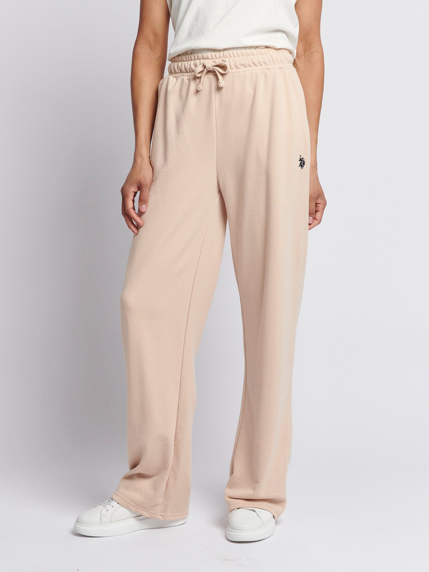 Womens Double Horsemen Wide Leg Jogger in Smoke Gray