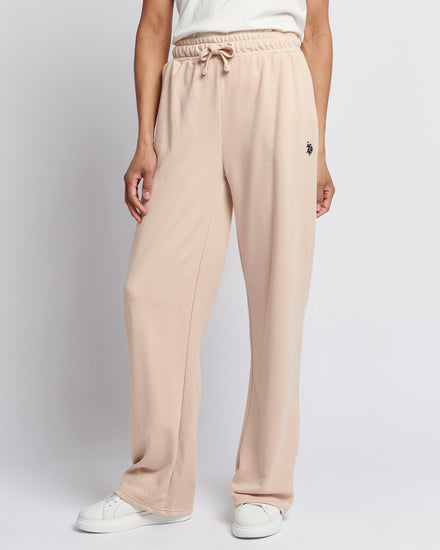 Womens Double Horsemen Wide Leg Jogger in Smoke Gray