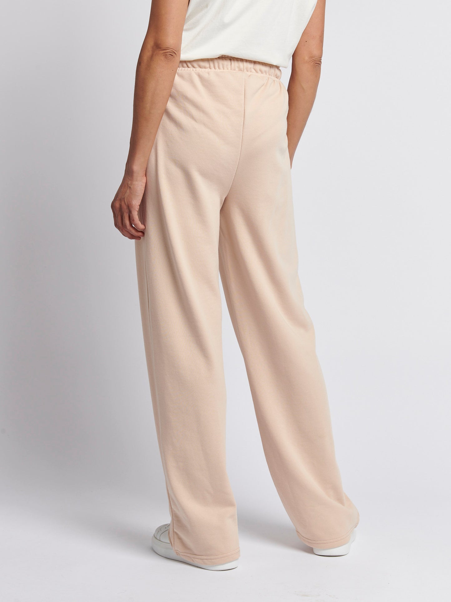 Womens Double Horsemen Wide Leg Jogger in Smoke Gray