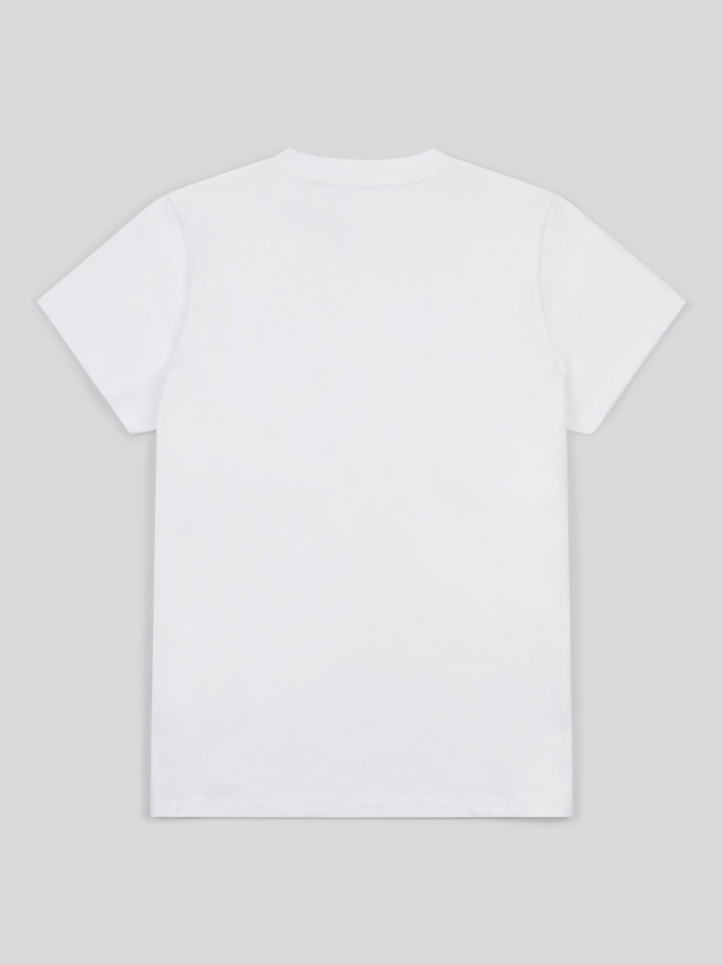 Womens Crew Neck Pocket T-Shirt in Bright White