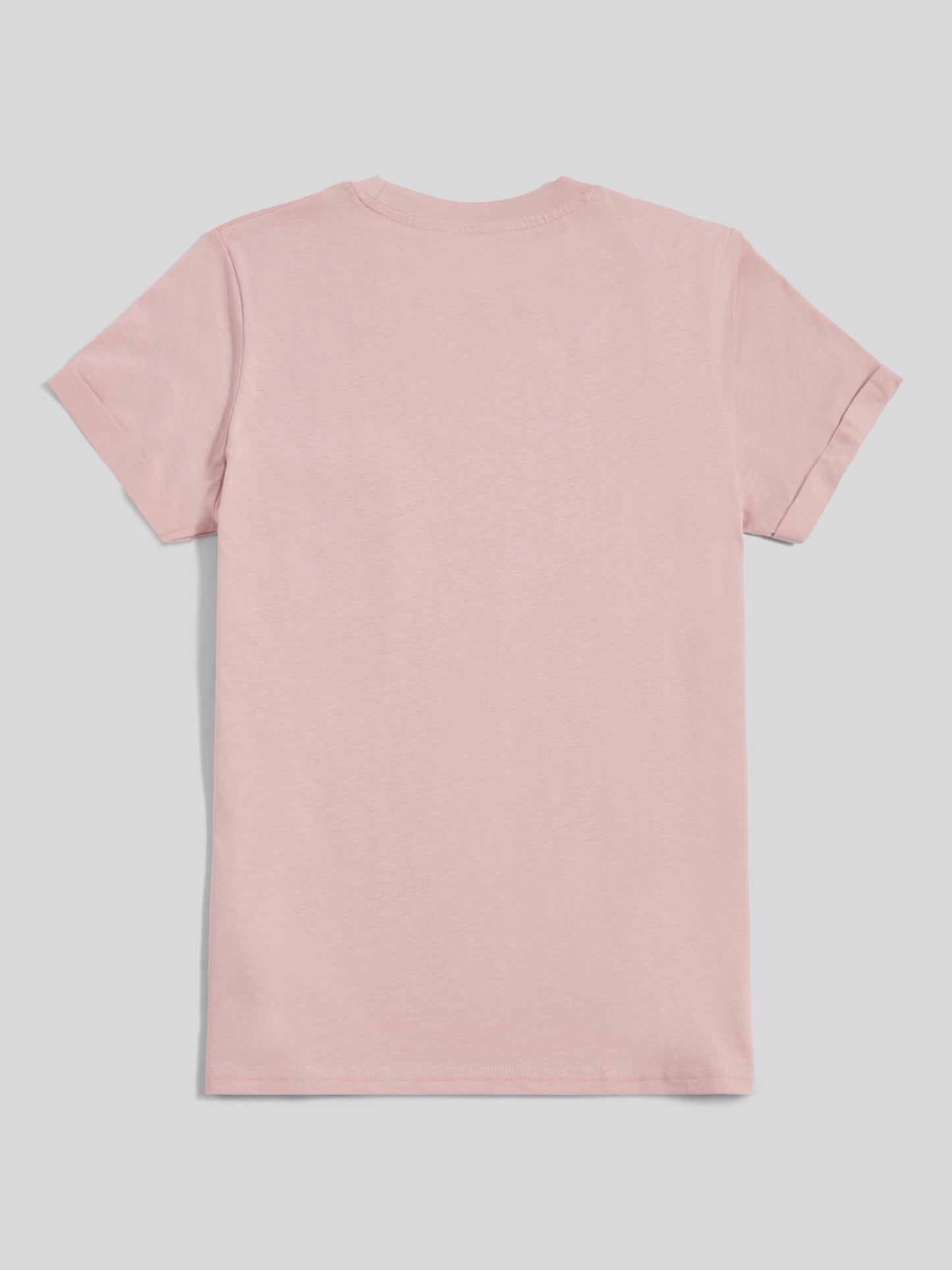 Womens Crew Neck Pocket T-Shirt in Pale Mauve