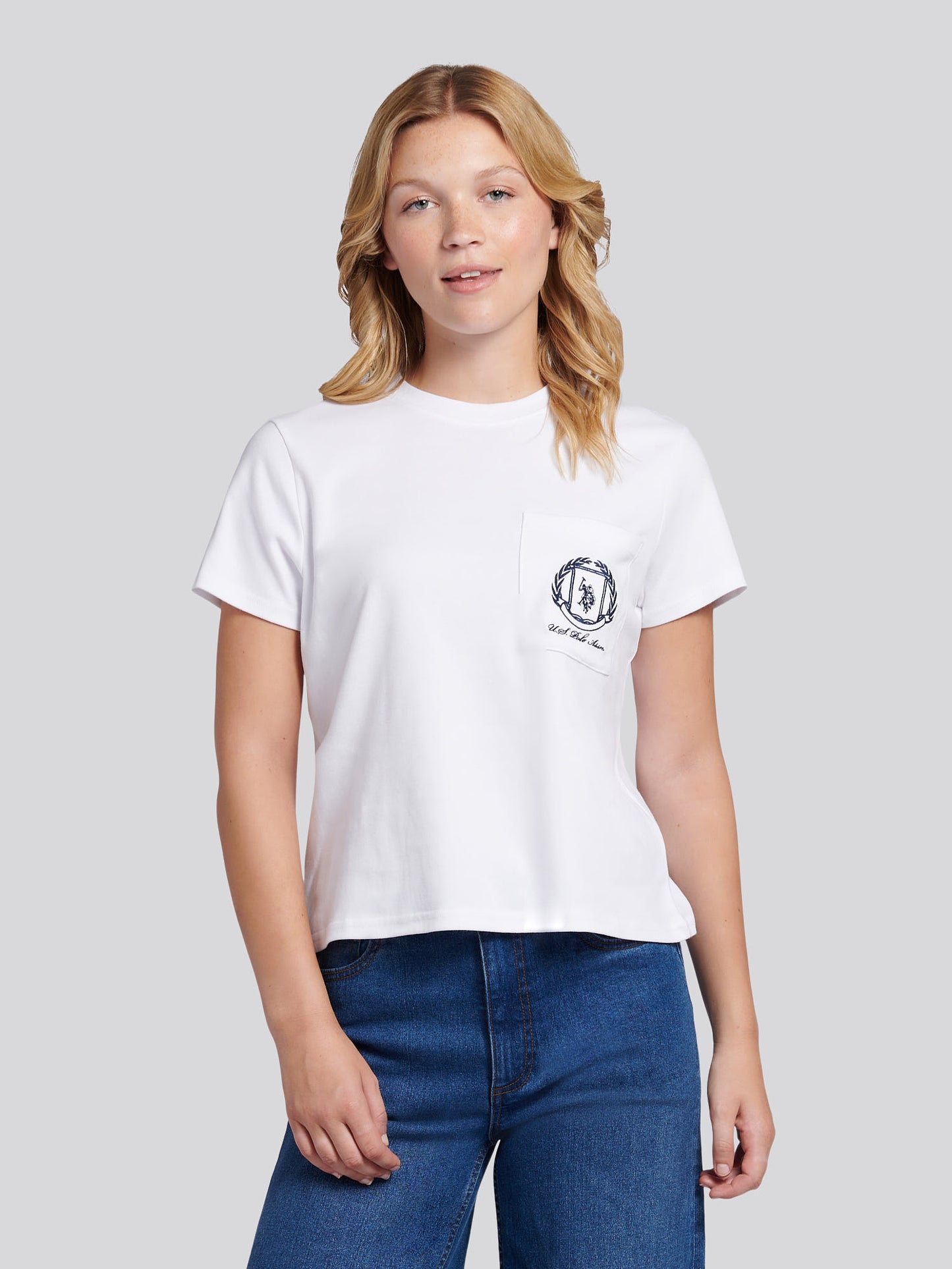 Womens Wreath Graphic T-Shirt in Bright White