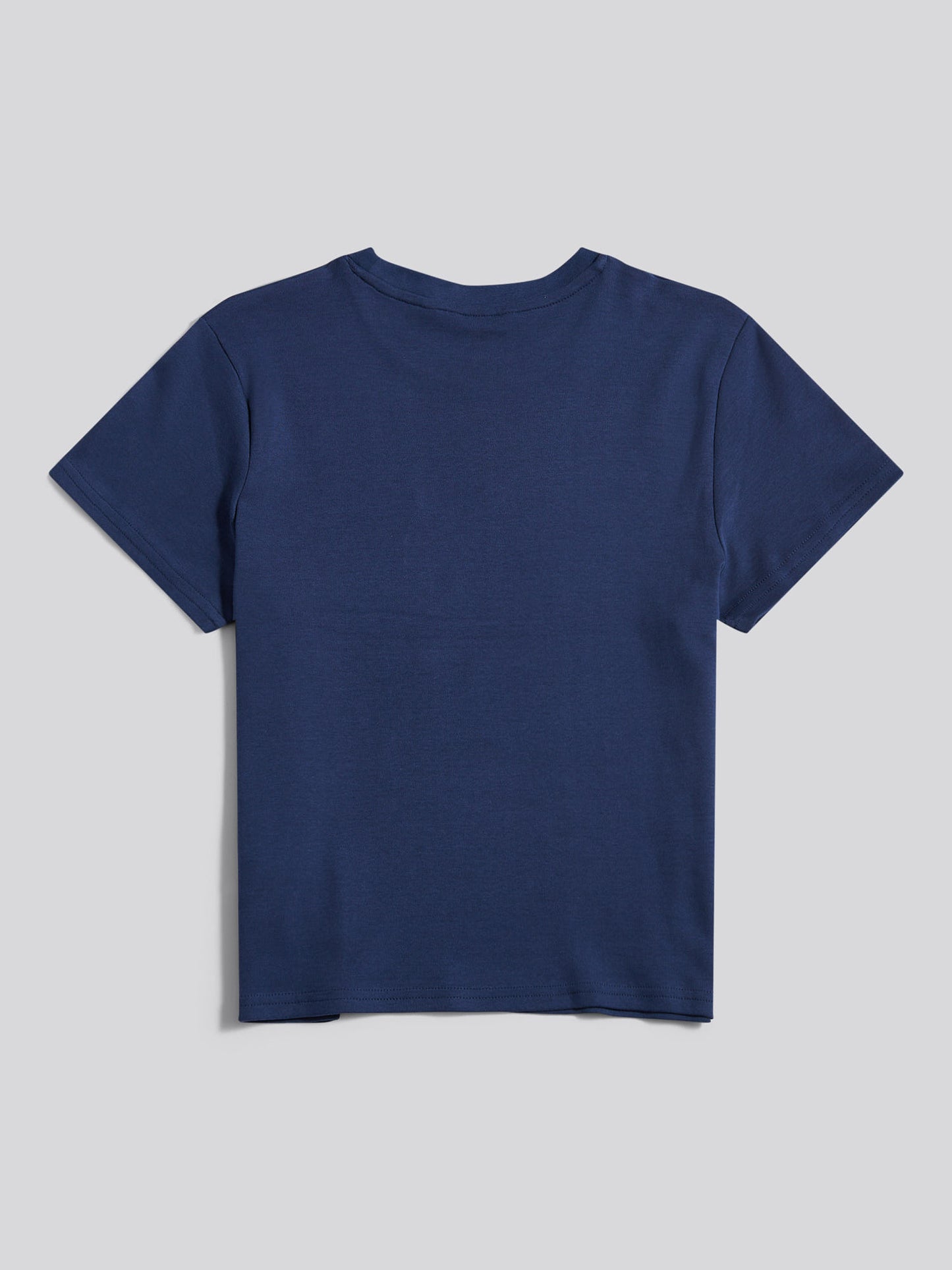 Womens Wreath Graphic T-Shirt in Navy Iris