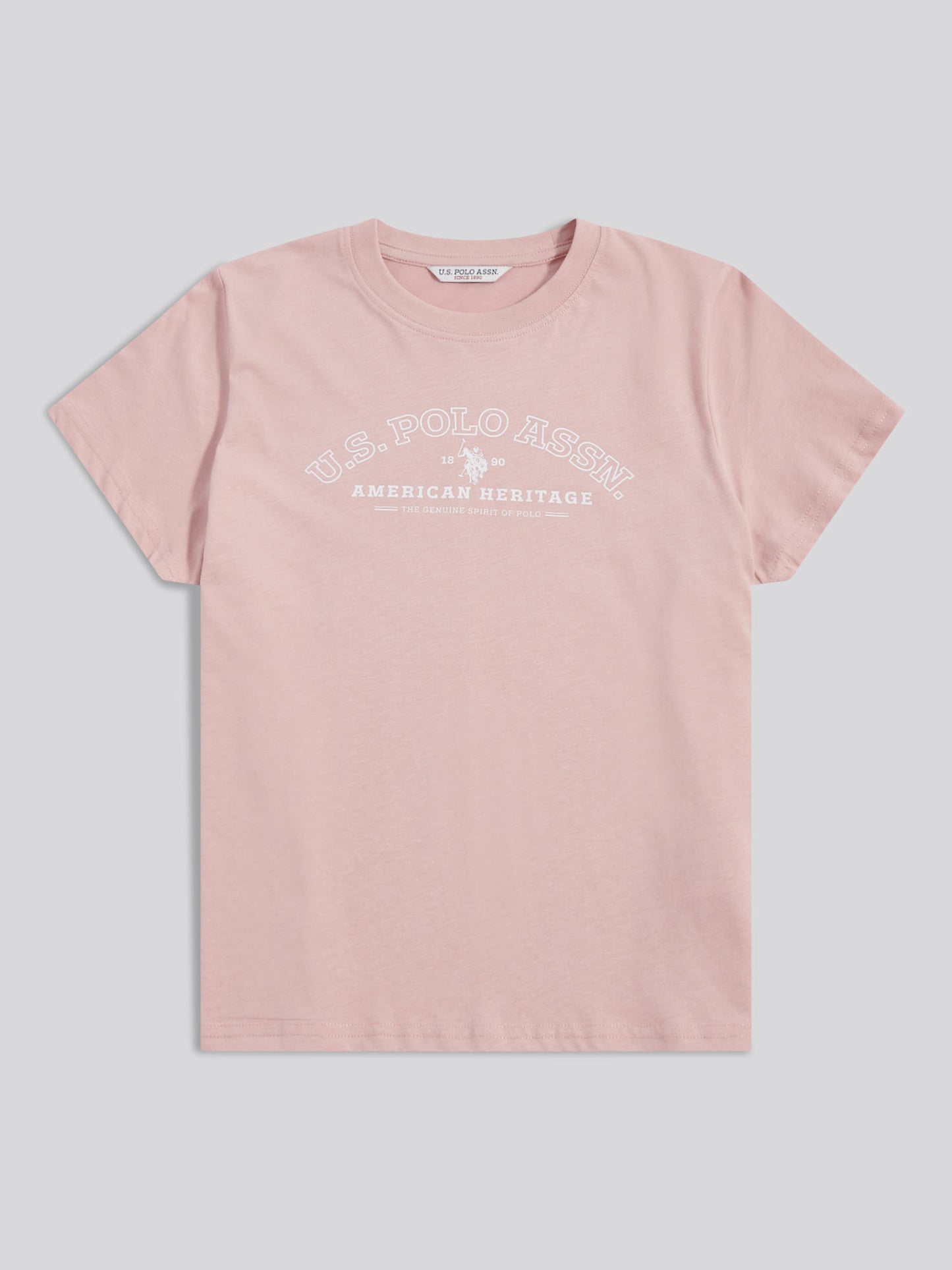 Womens Arc Graphic T-Shirt in Pale Mauve
