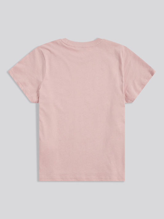 Womens Arc Graphic T-Shirt in Pale Mauve