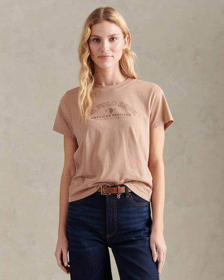Womens Arc Graphic T-Shirt in Natural