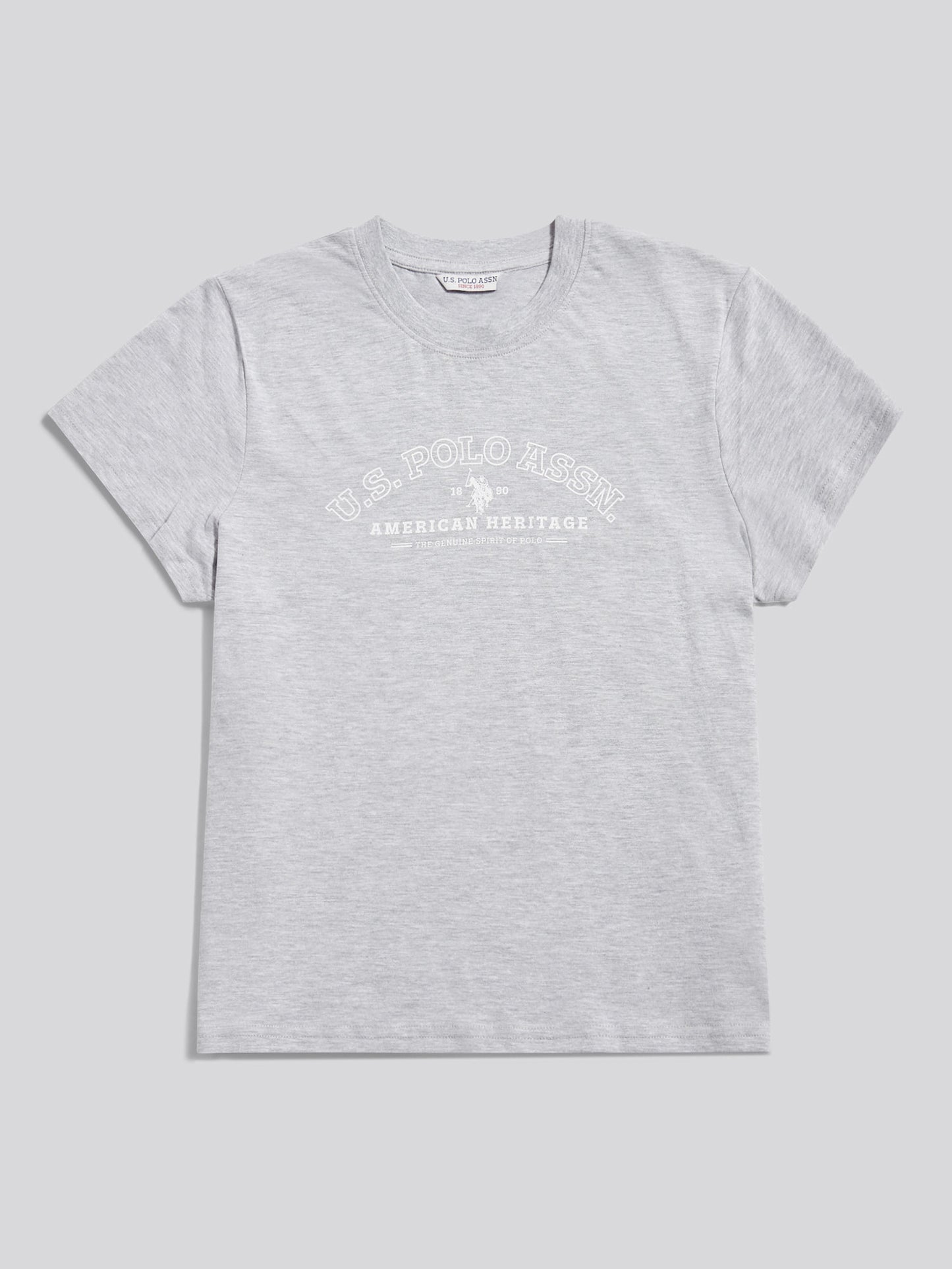 Womens Arc Graphic T-Shirt in Pearl Grey Marl