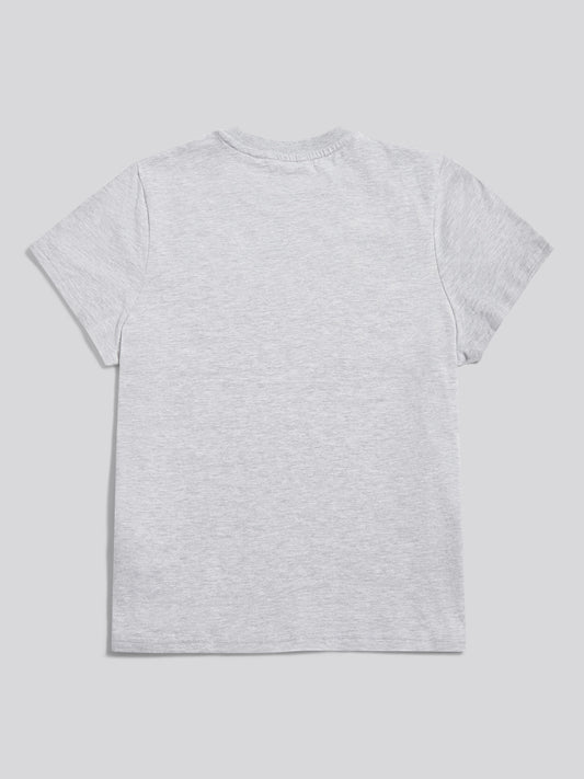 Womens Arc Graphic T-Shirt in Pearl Grey Marl