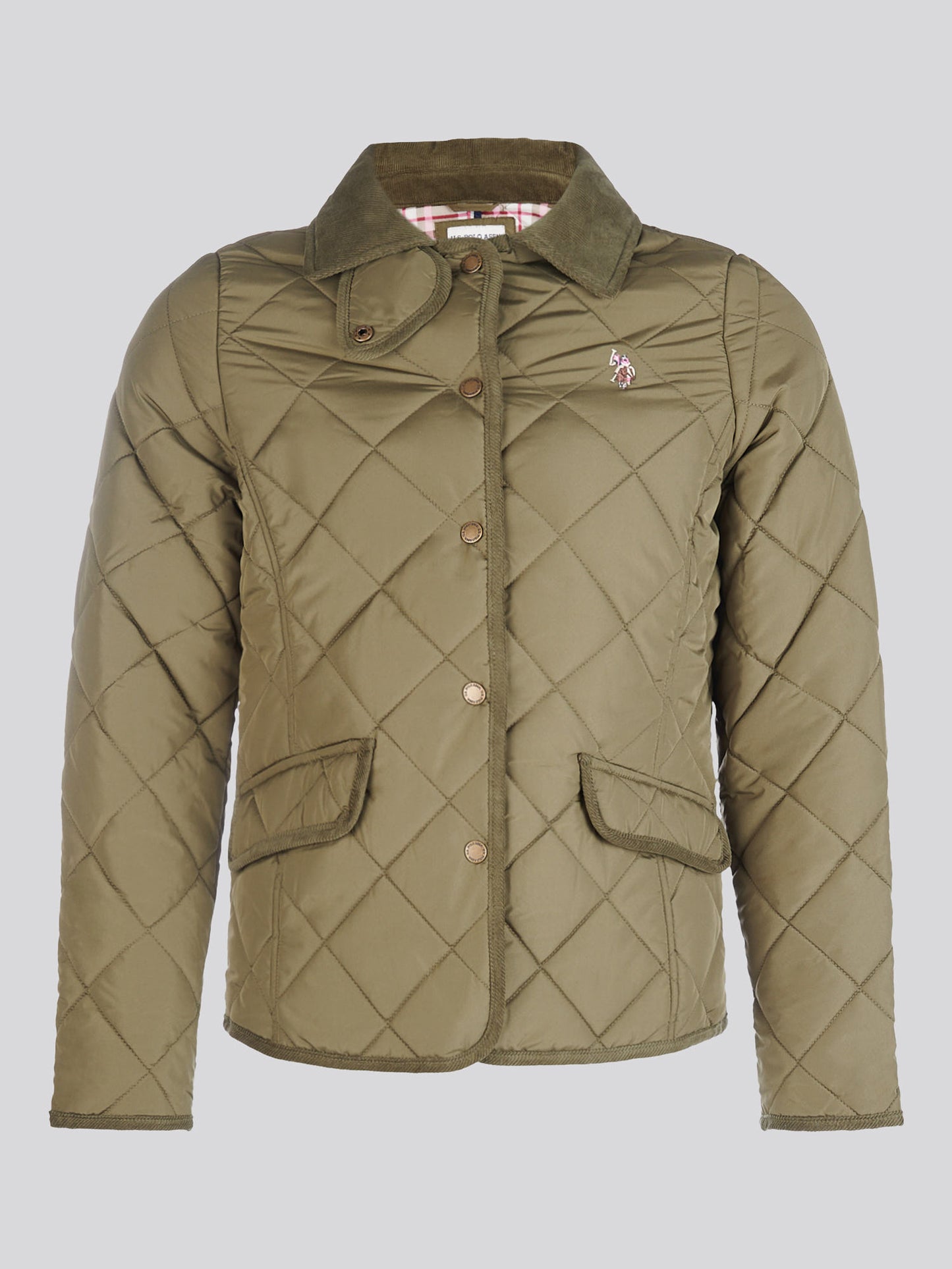 Womens Quilted Country Jacket in Kalamata Green