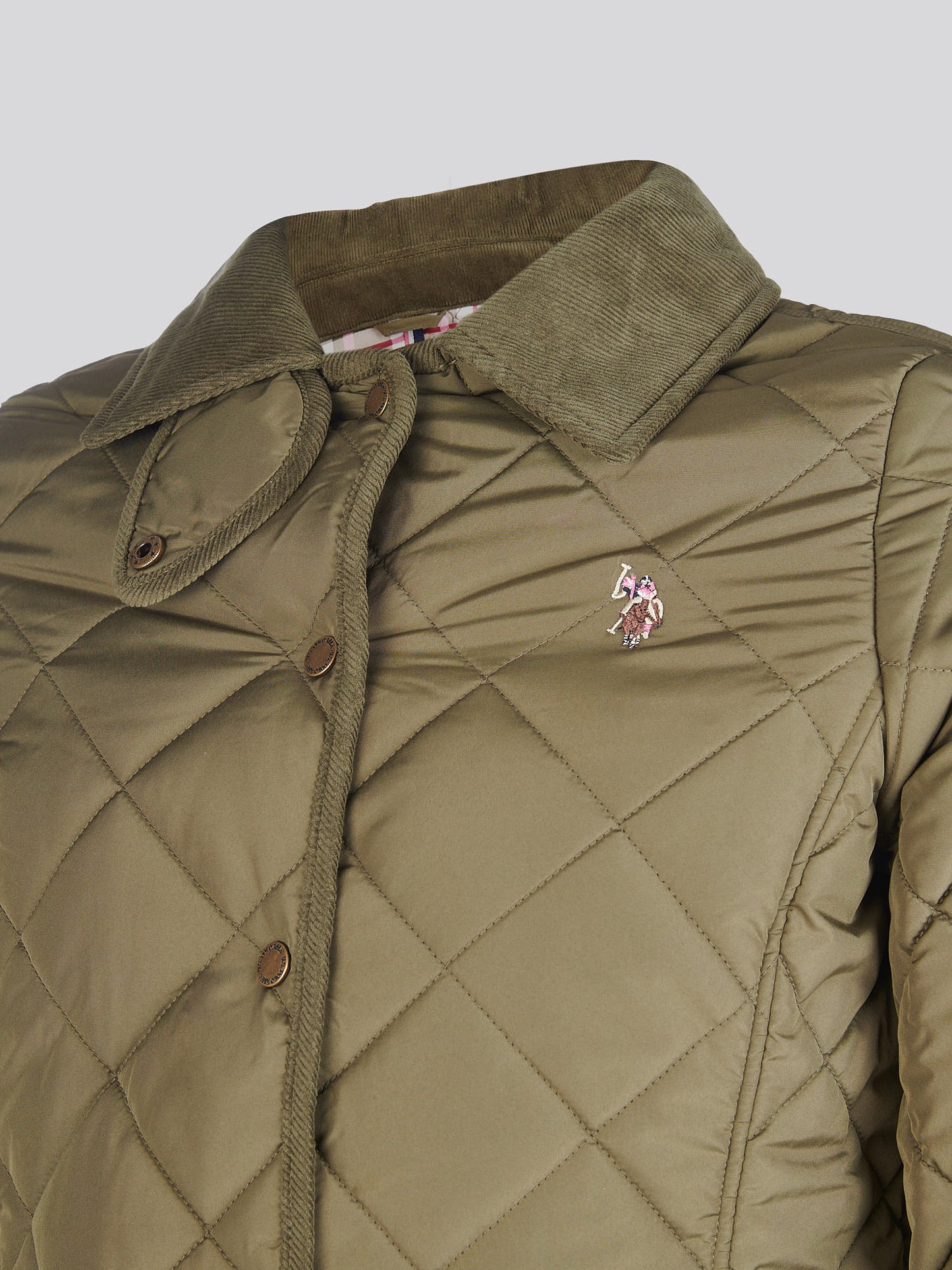 Womens Quilted Country Jacket in Kalamata Green