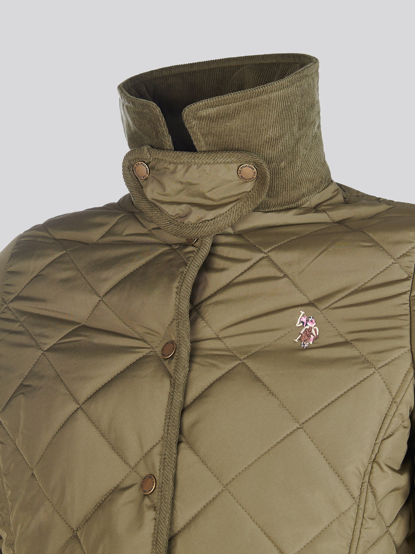 Womens Quilted Country Jacket in Kalamata Green