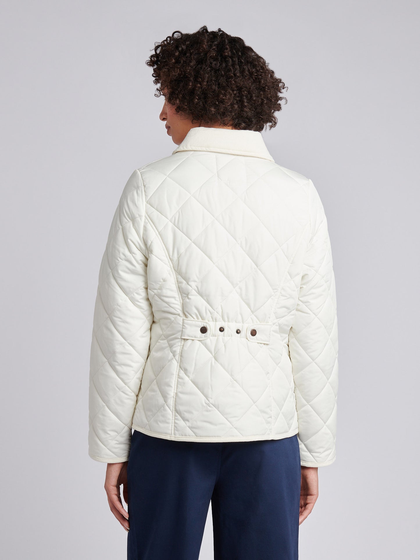 Womens Quilted Country Jacket in Marshmallow