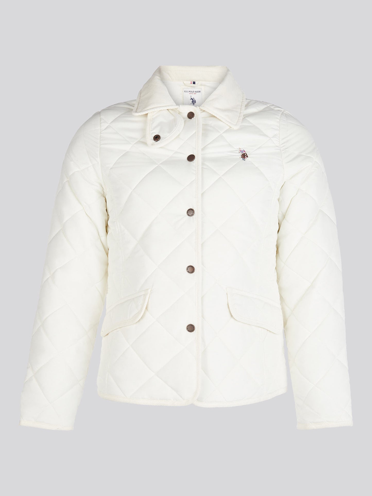 Womens Quilted Country Jacket in Marshmallow