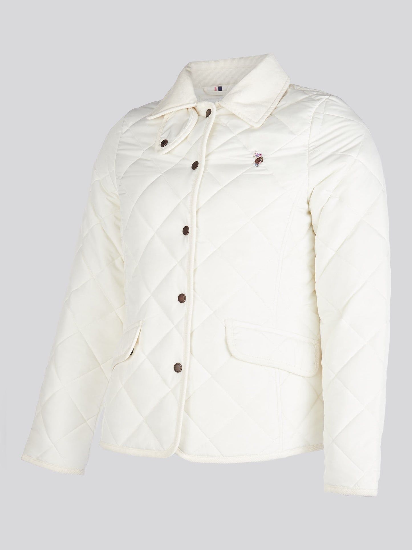 Womens Quilted Country Jacket in Marshmallow