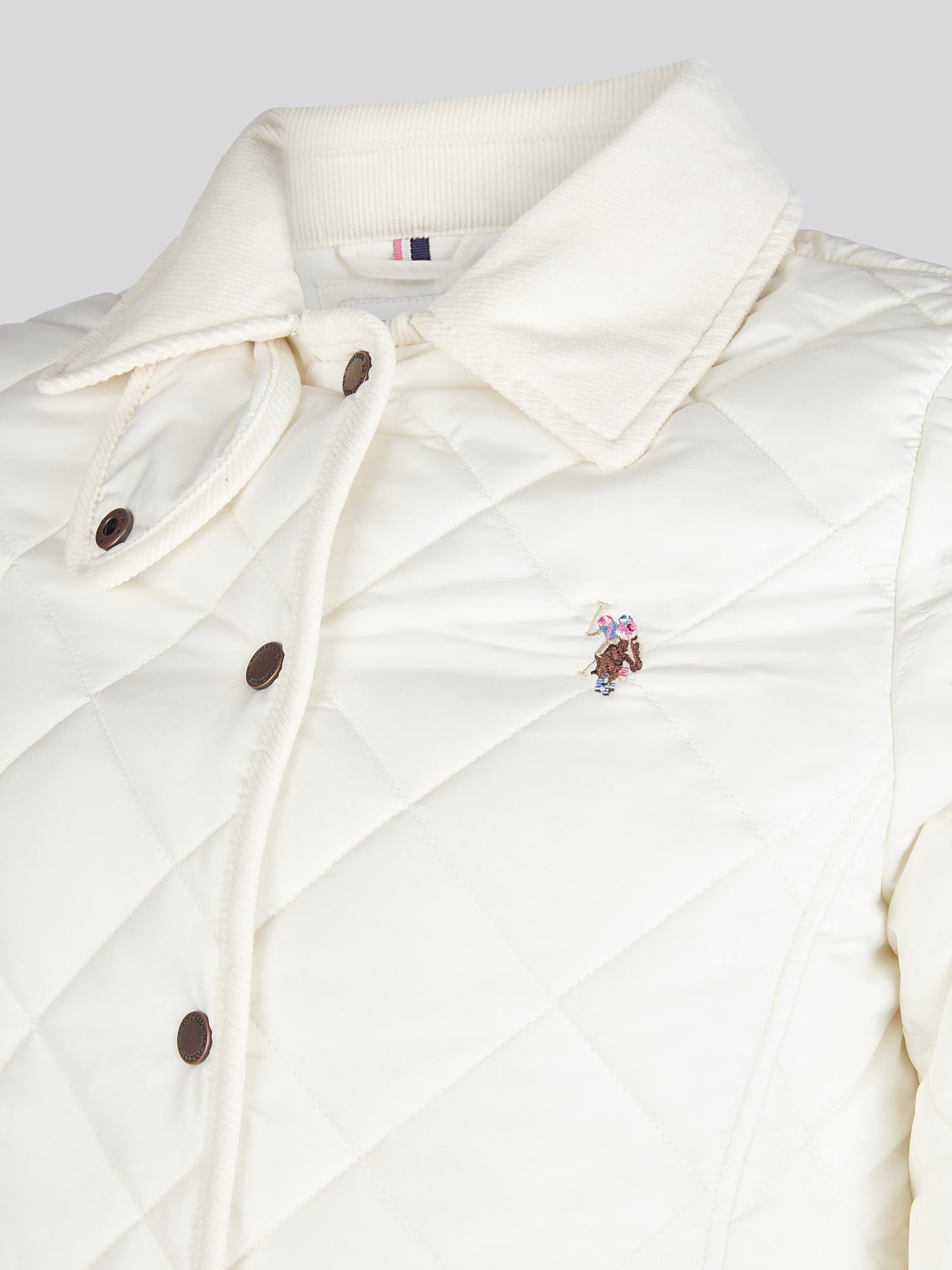 Womens Quilted Country Jacket in Marshmallow