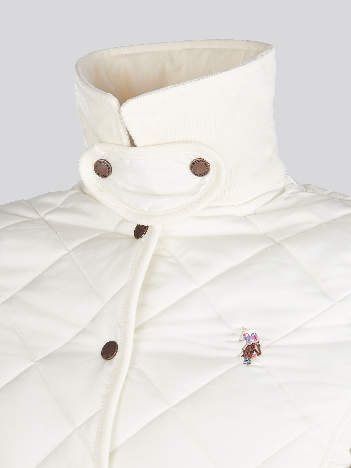 Womens Quilted Country Jacket in Marshmallow
