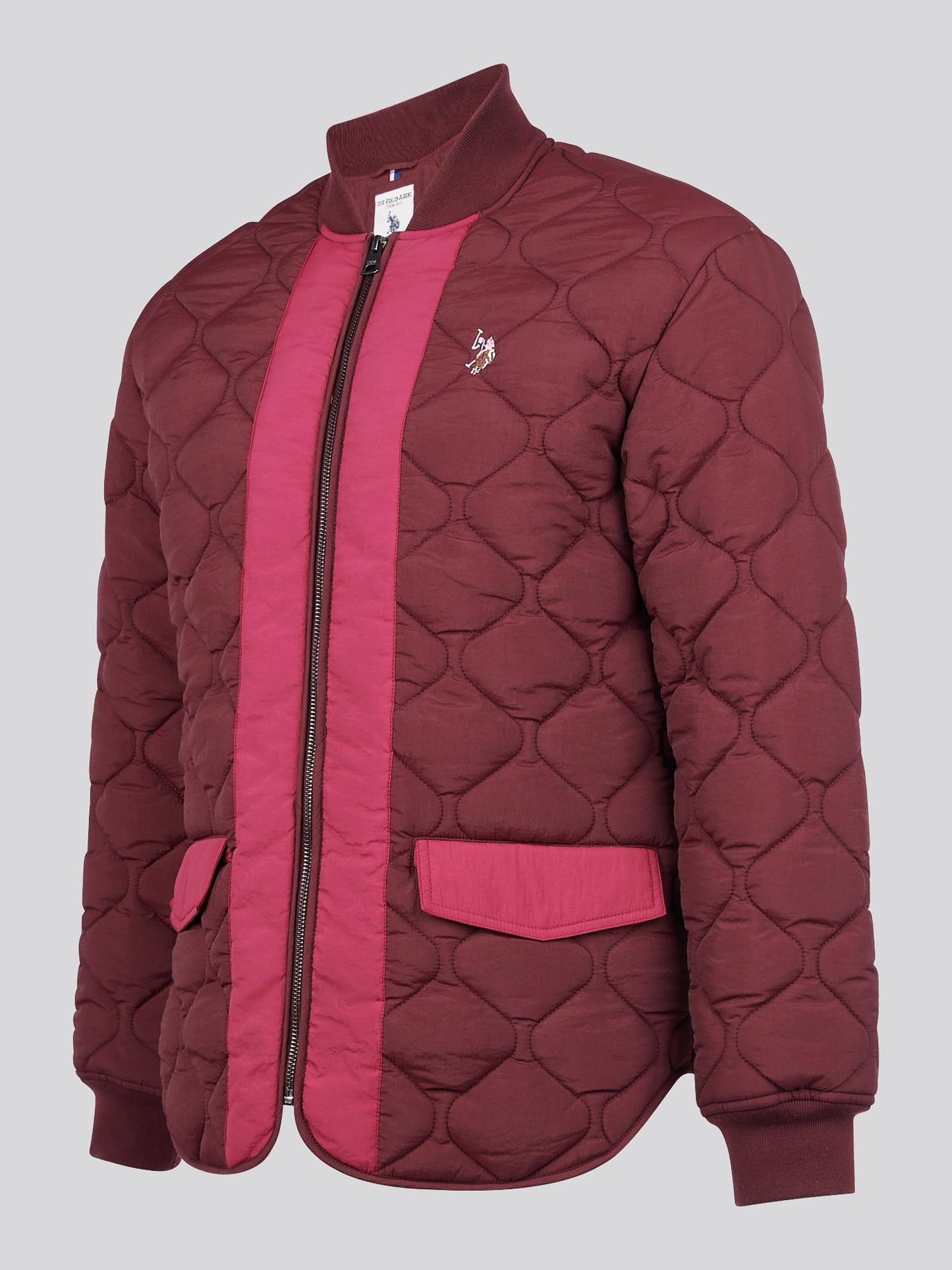 Womens Contrast Bomber Jacket in Fig