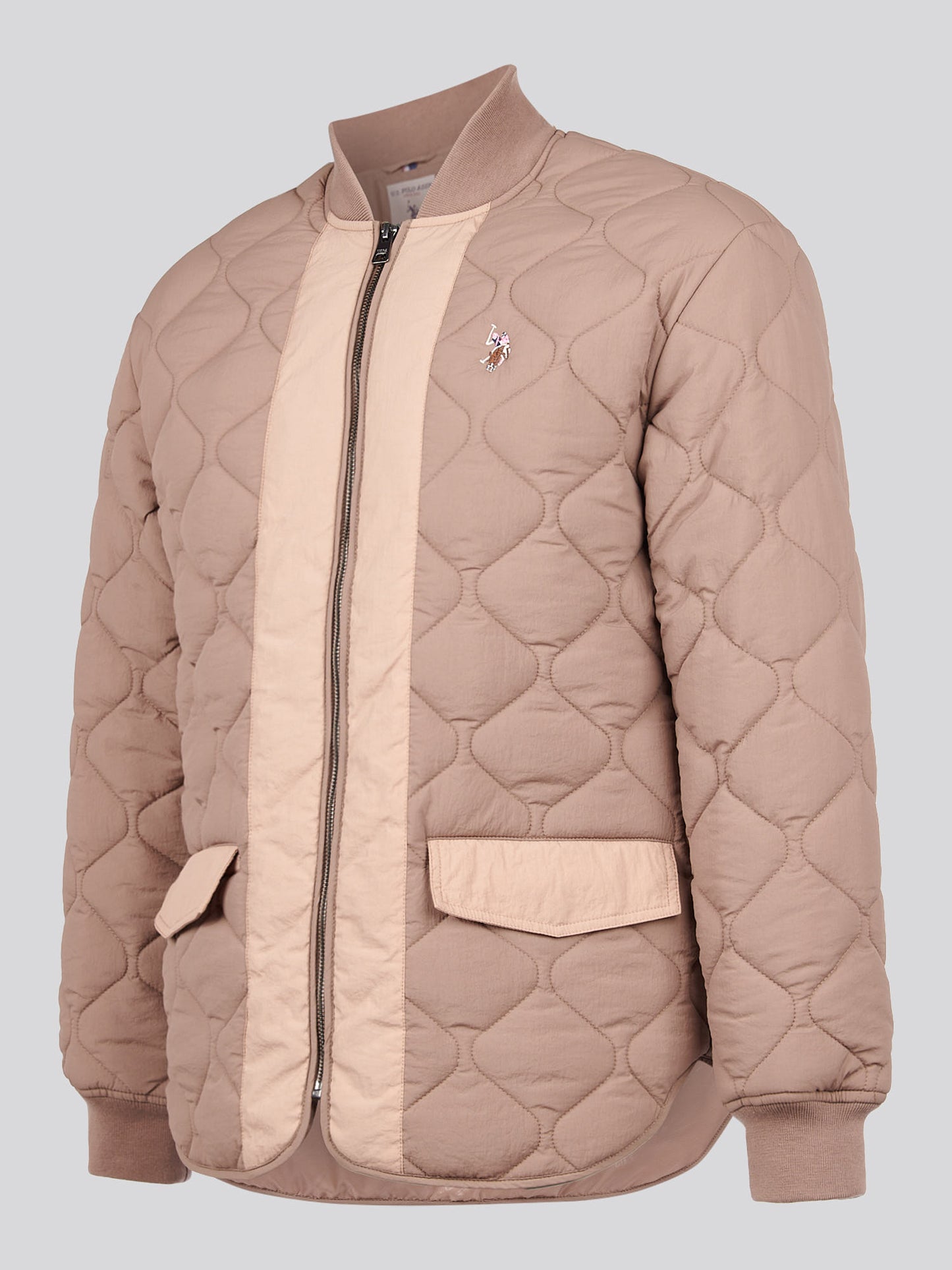 Womens Contrast Bomber Jacket in Leafless Tree