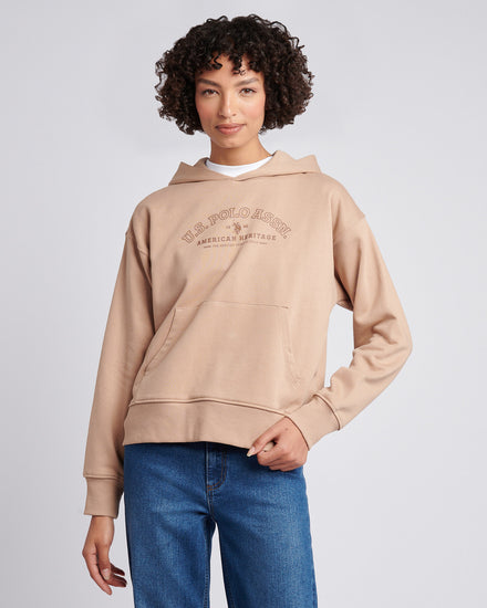 Womens Arc Graphic Hoodie in Natural