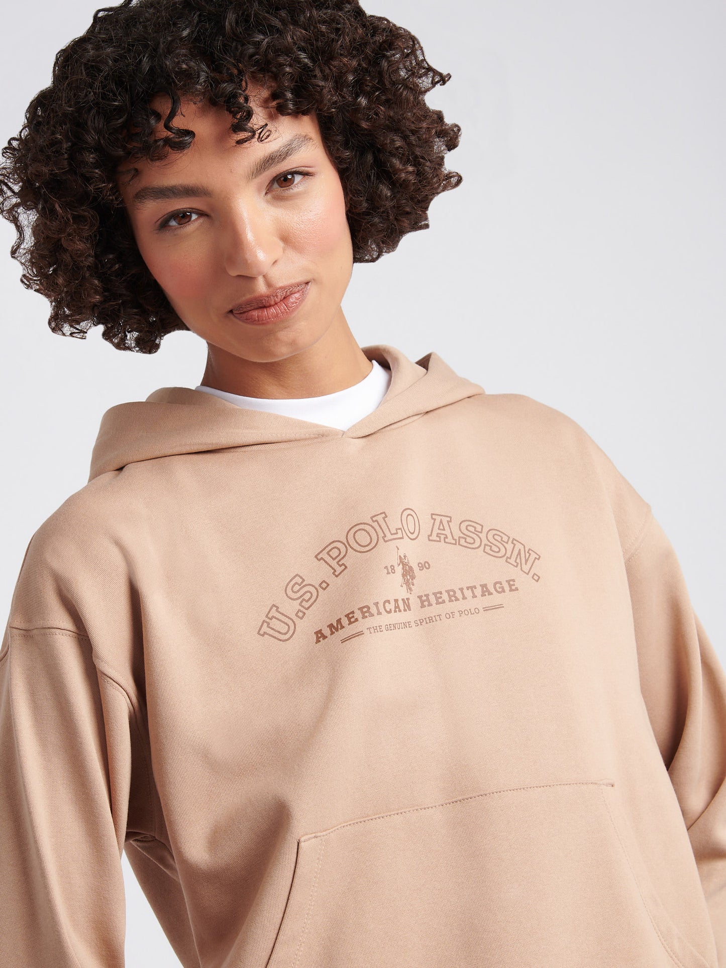 Womens Arc Graphic Hoodie in Natural