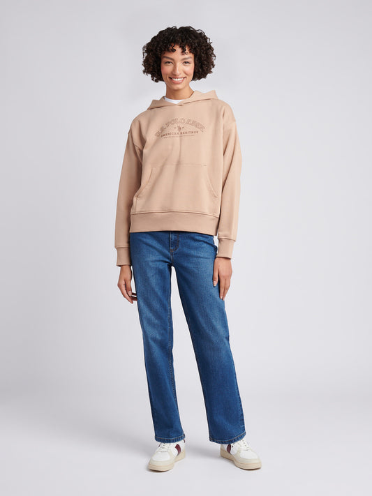 Womens Arc Graphic Hoodie in Natural