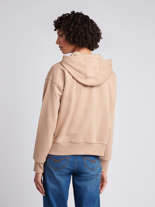Womens Arc Graphic Hoodie in Natural