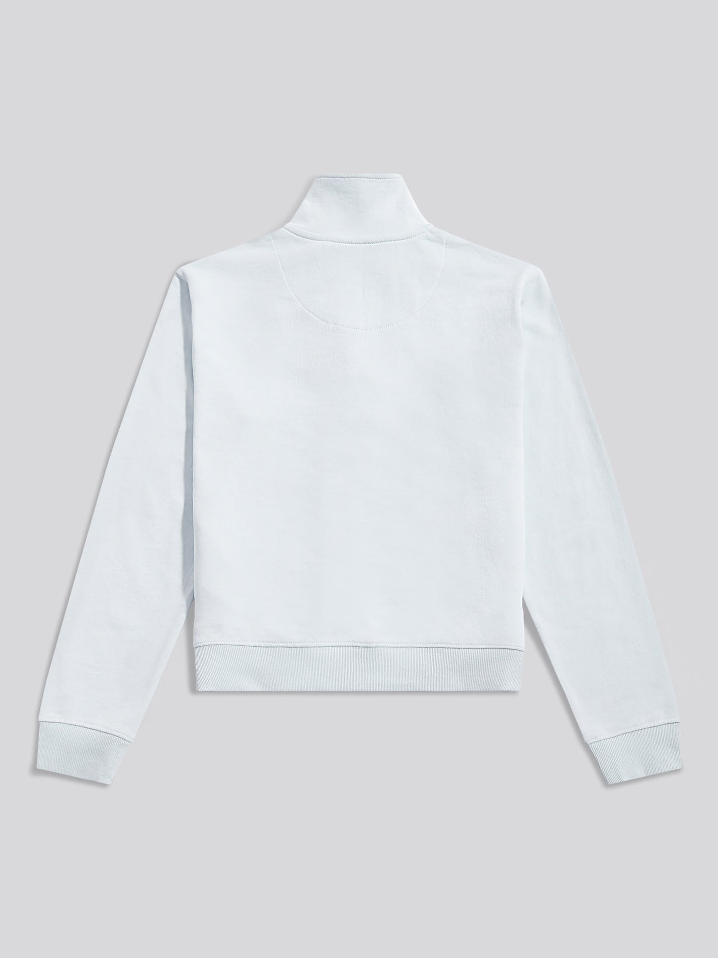 Womens Double Horsemen ¼ Zip Sweat in Ballad Blue