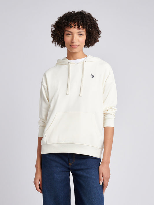 Womens Double Horsemen Hoodie in Marshmallow