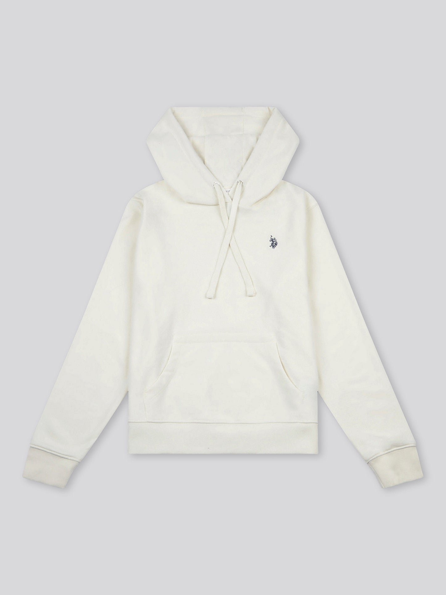 Womens Double Horsemen Loopback Hoodie in Marshmallow
