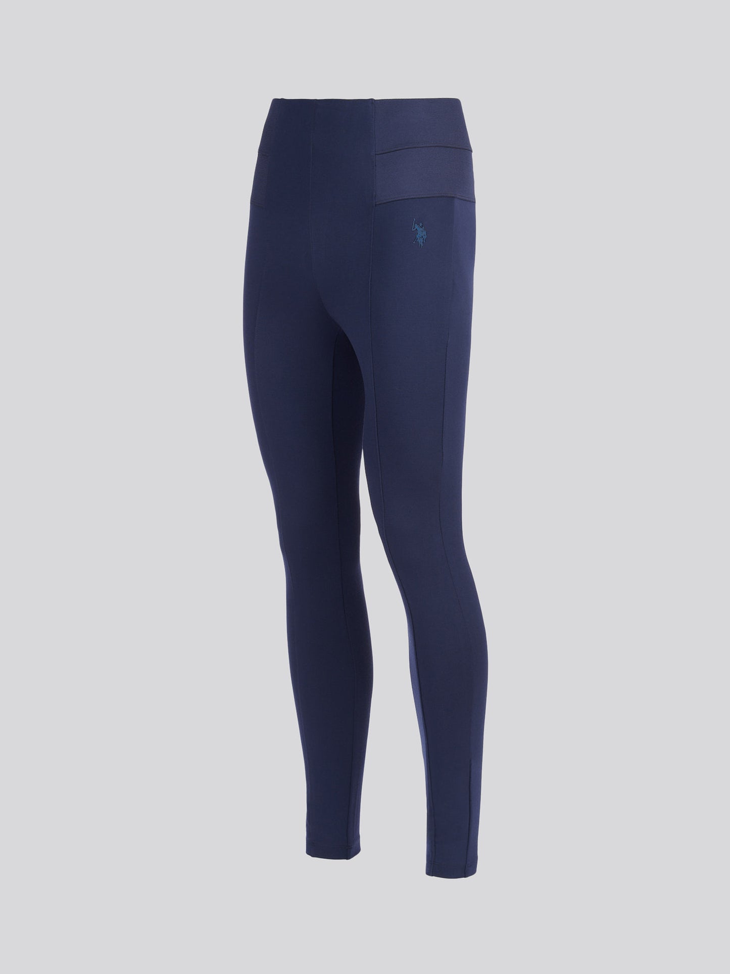 Womens Tonal Elastic Waistband Legging in Navy Iris