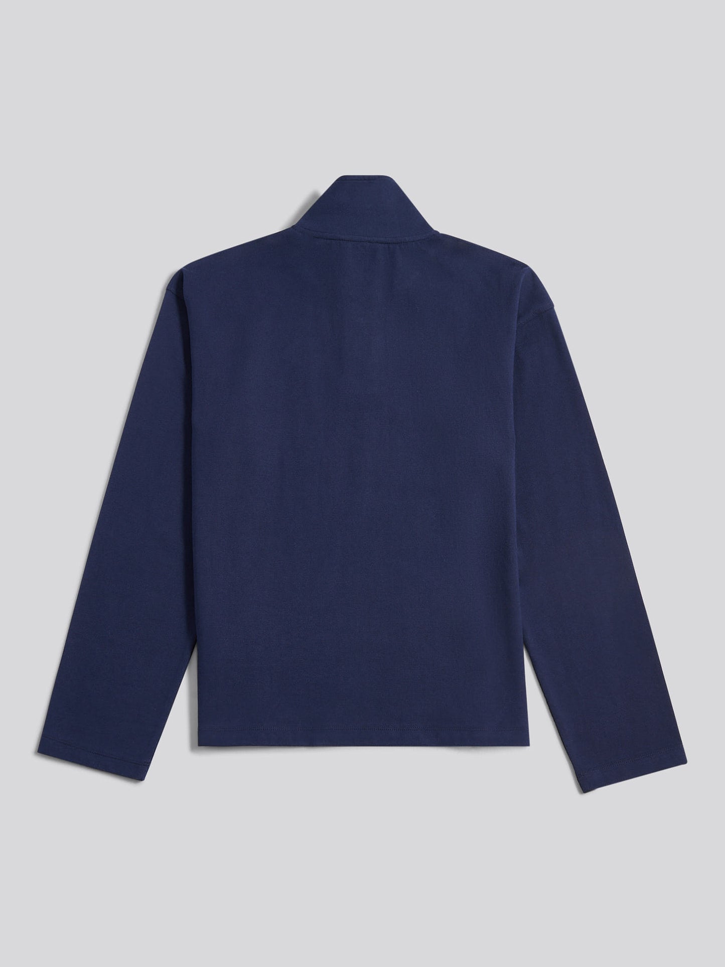 Womens Funnel Neck Rugby Shirt in Navy Iris
