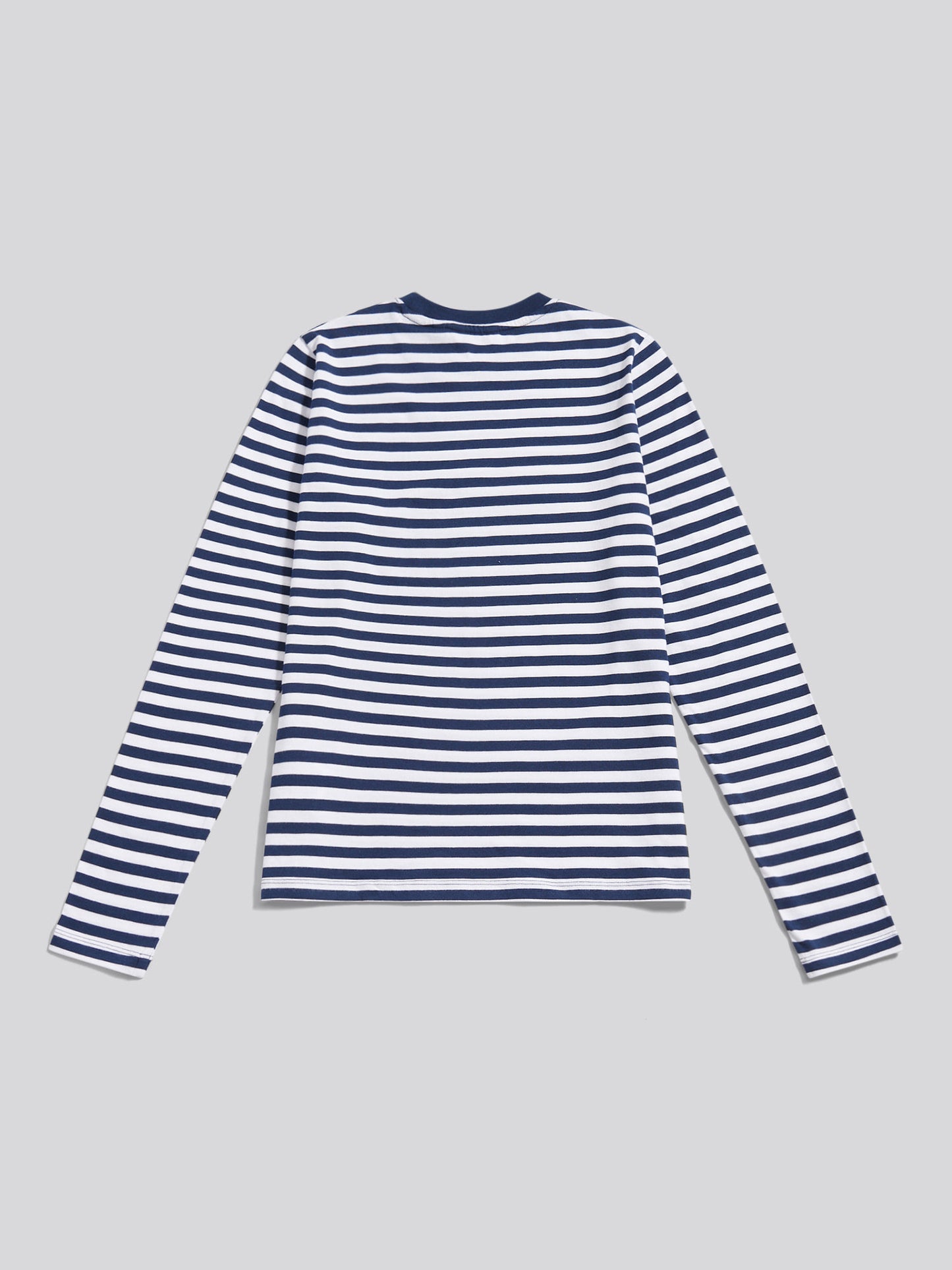 Womens Stripe Long Sleeve T-Shirt in Navy Iris