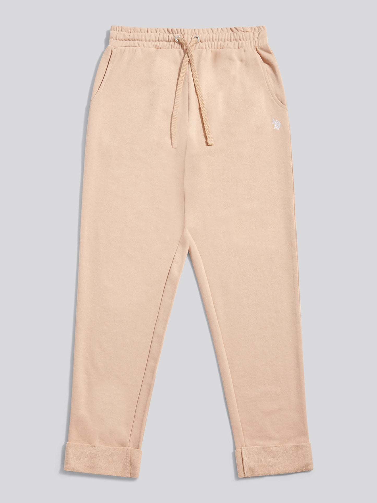 Womens Tonal Double Horsemen Roll Cuff Jogger in Cuban Sand