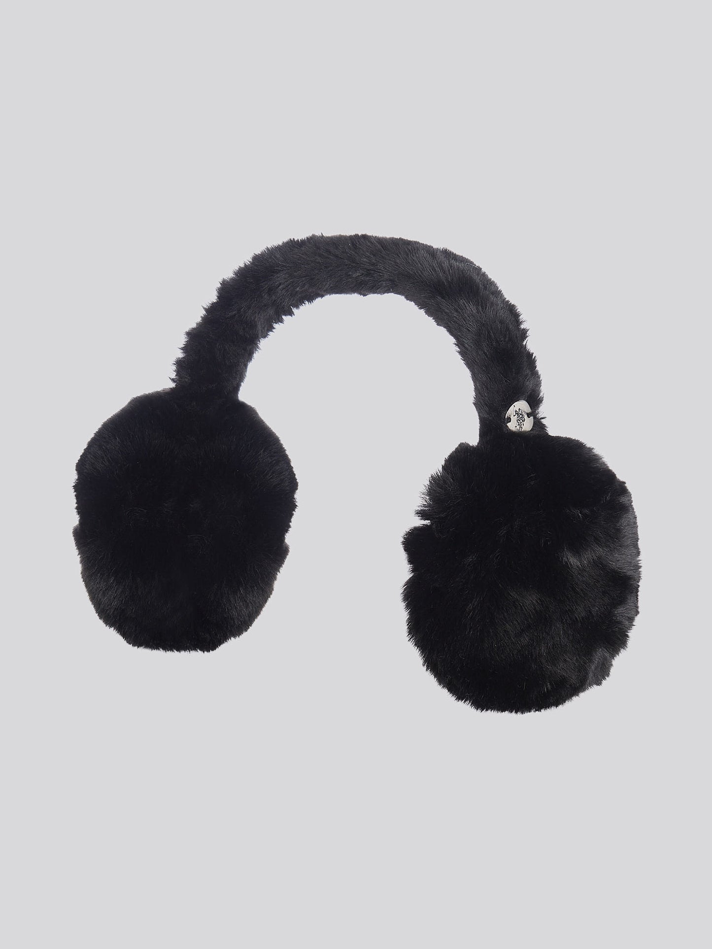Womens Faux Fur Earmuffs in Black