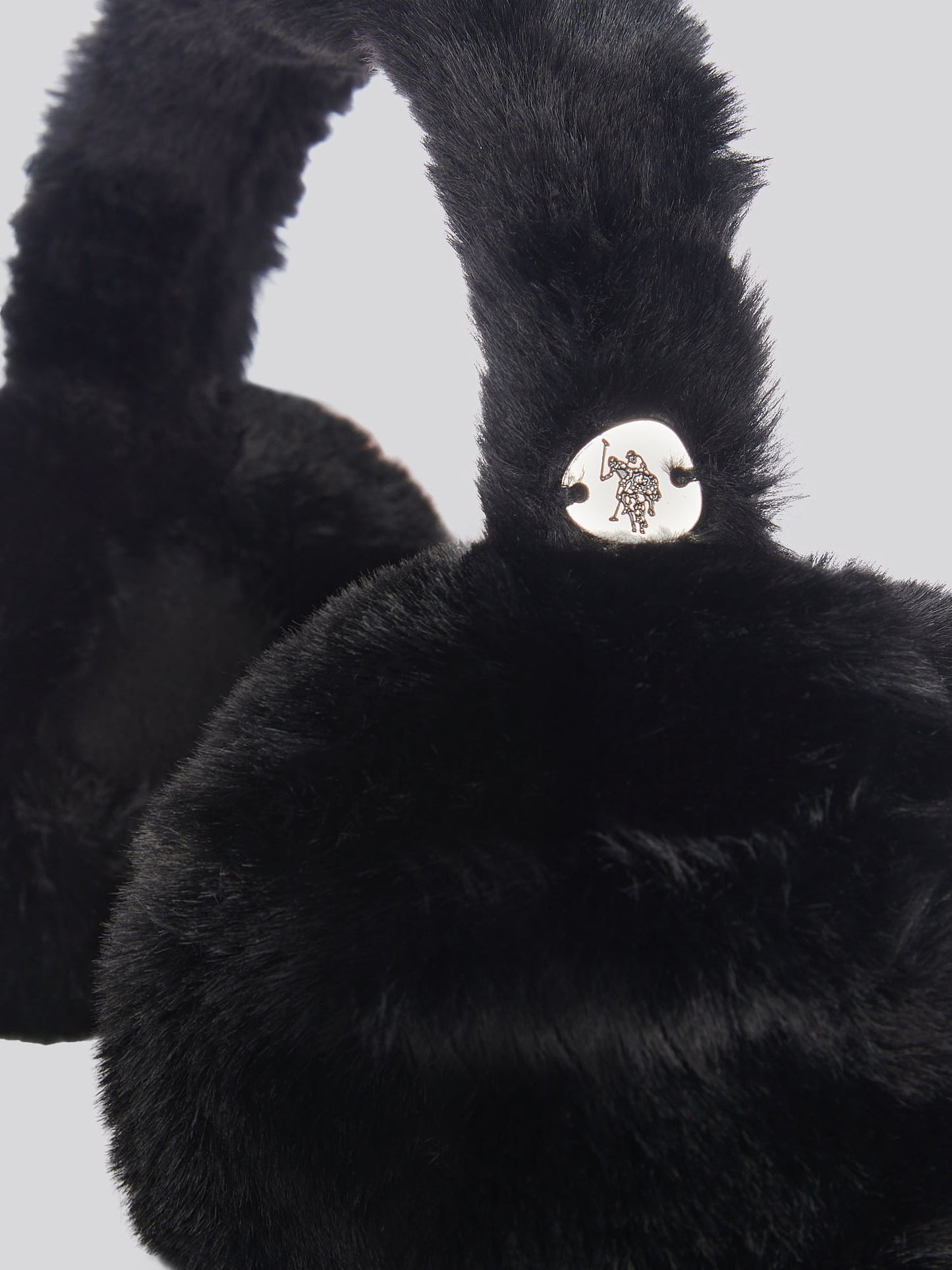 Womens Faux Fur Earmuffs in Black