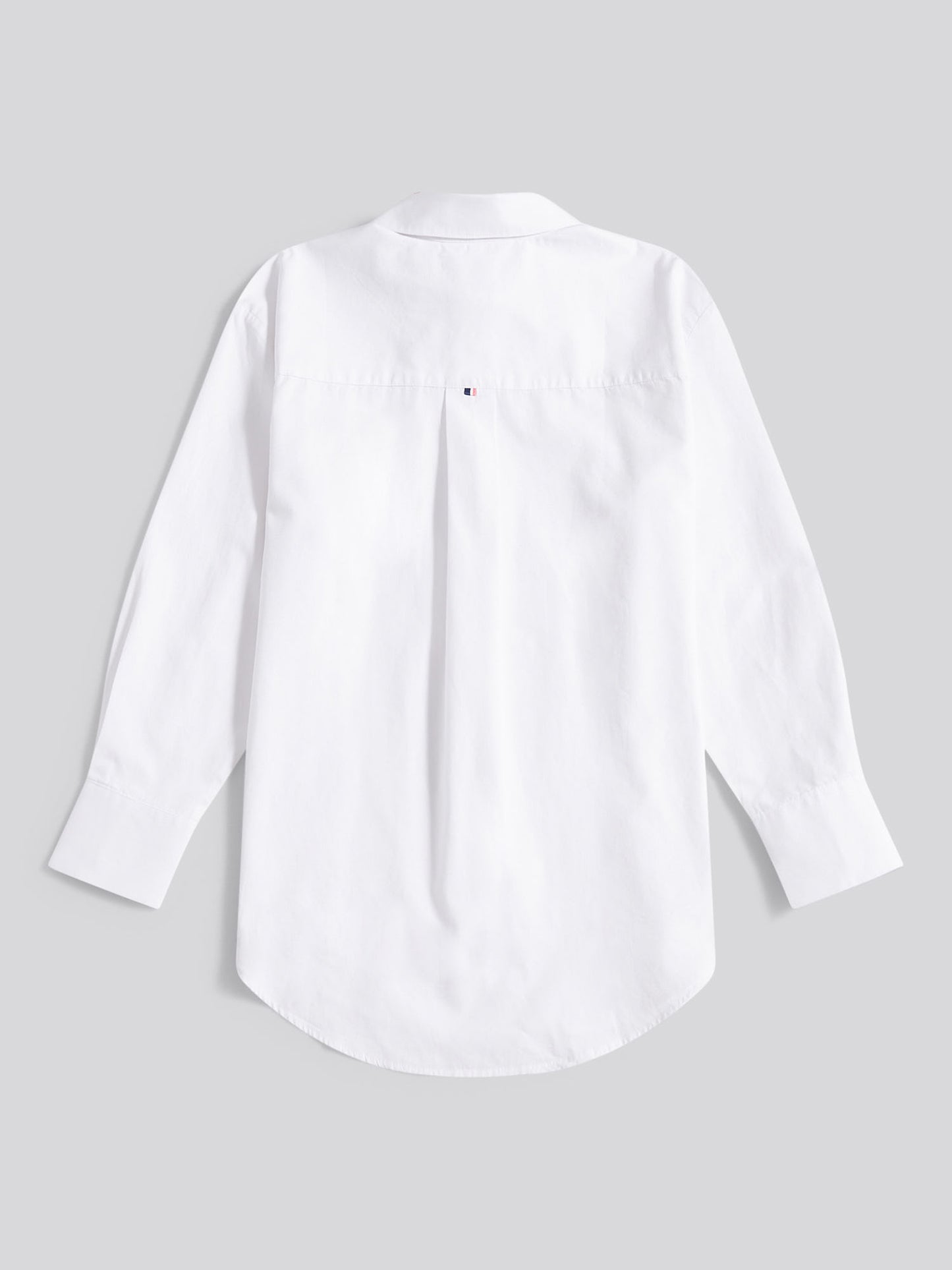 Womens Cotton Poplin Loose Fit Shirt in Bright White