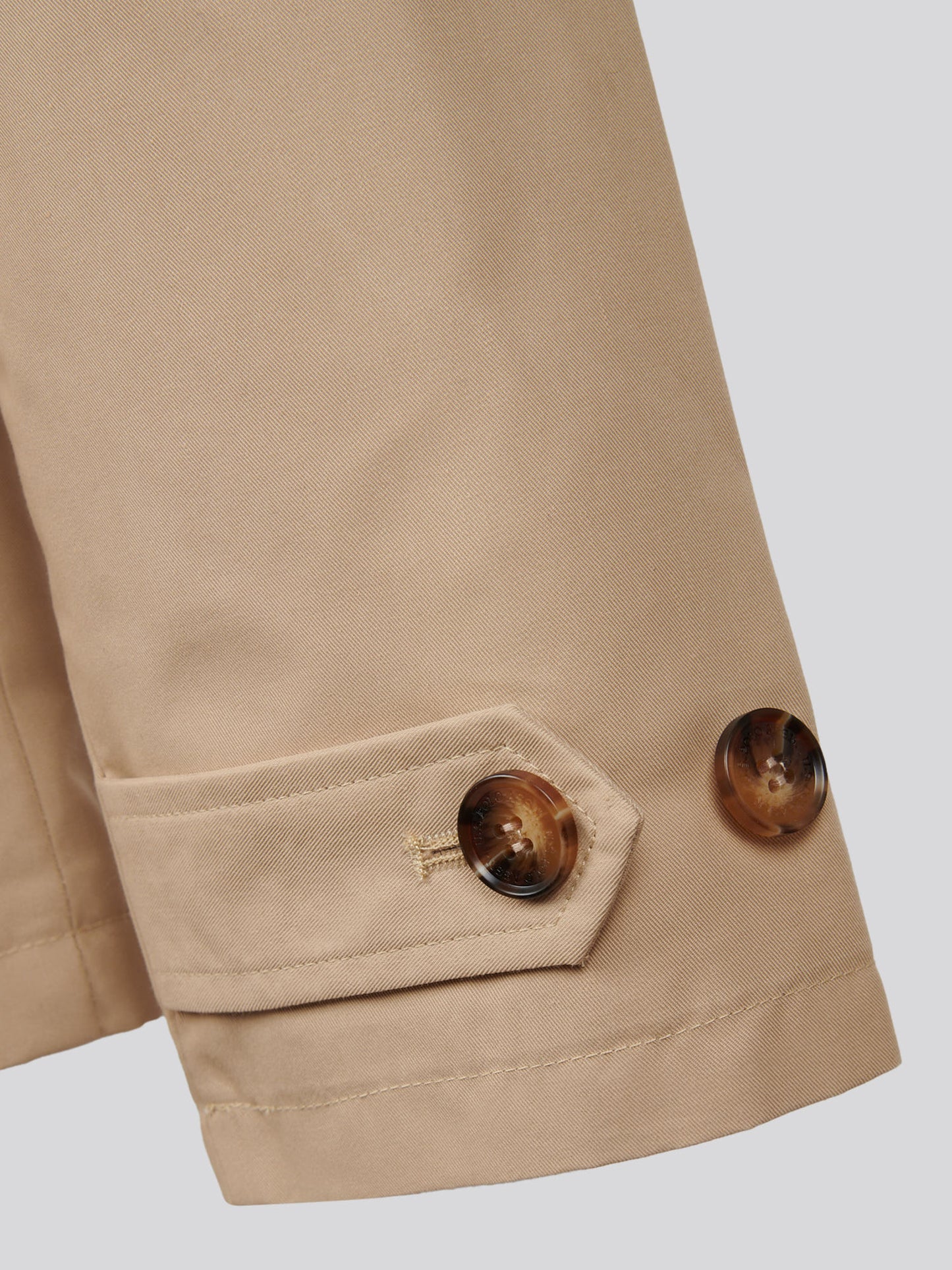 Womens Water Resistant Short Trench Coat Irish Cream