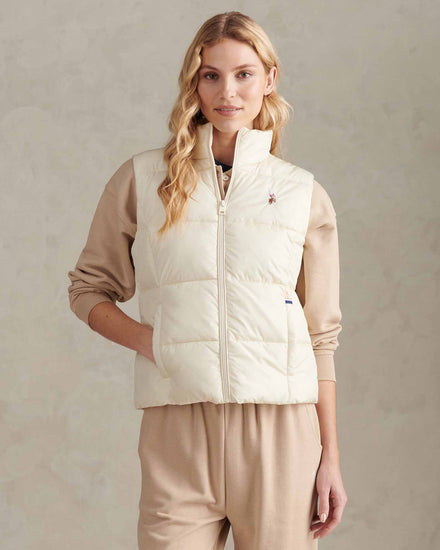 Womens Lightweight Puffer Gilet Marshmallow