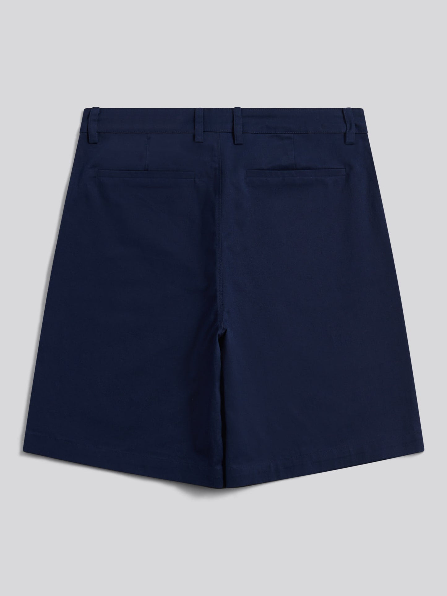 Womens Longline Chino Shorts Navy Iris