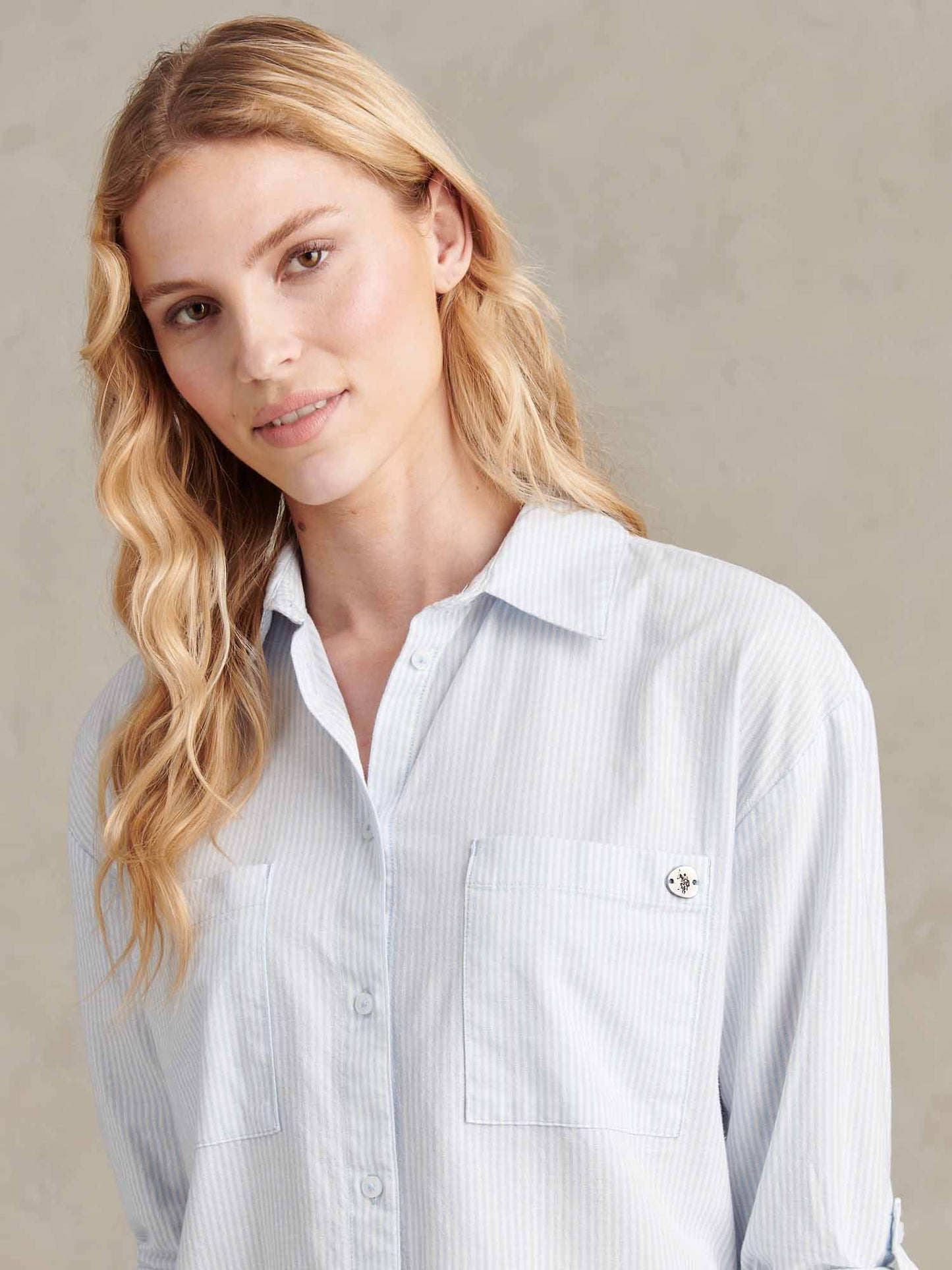 Womens Loose Fit Oxford Shirt Windsurfer