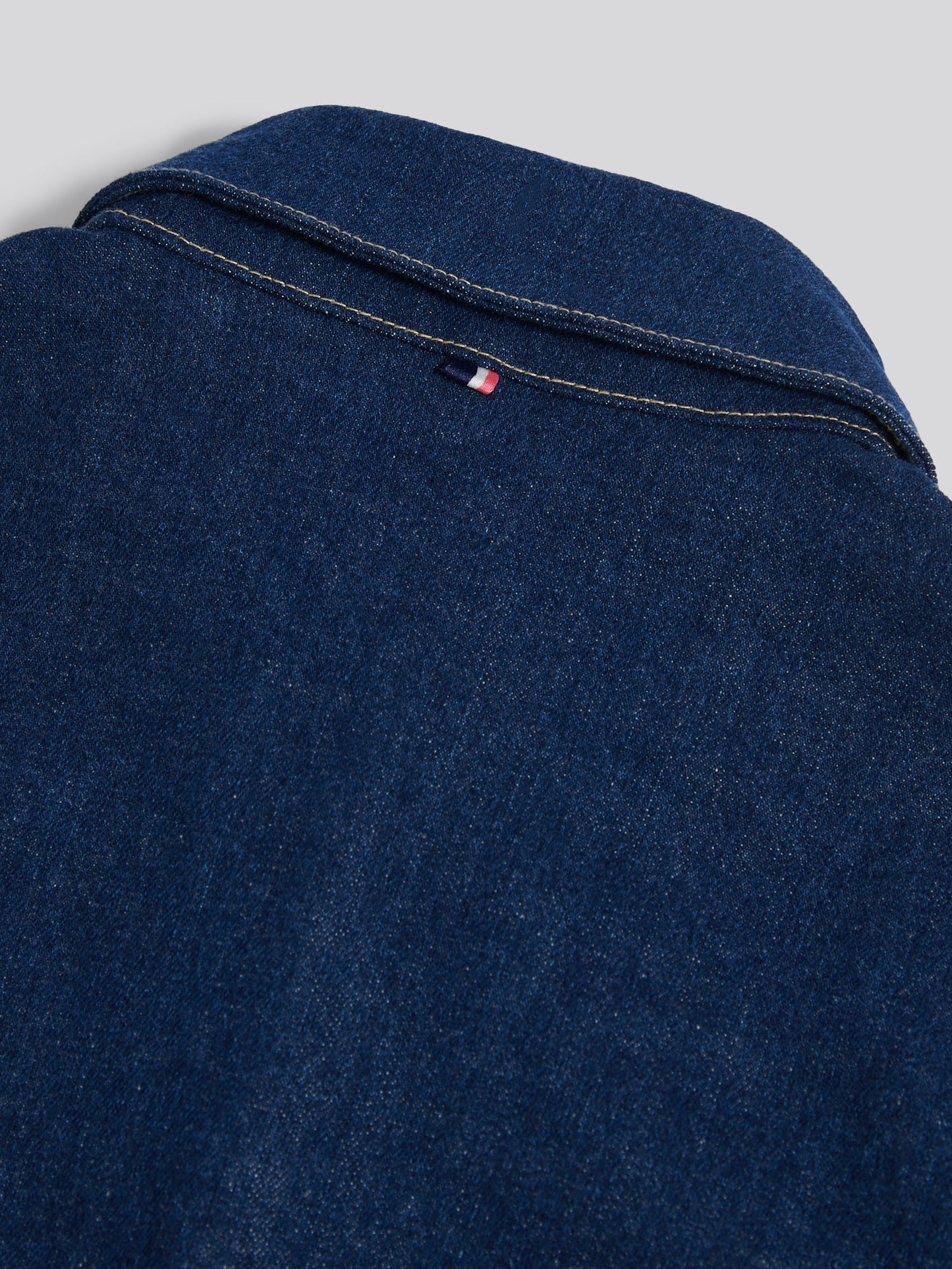 Womens Denim Midi Shirt Dress Mid Wash